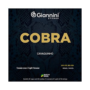 Encordoamento Giannini Cavaquinho 010 026 Cobra Níquel GESCL Leve