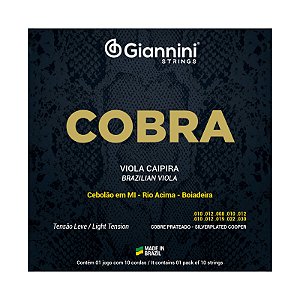 Encordoamento Giannini Viola Cobra Cobre Prateado GESVL Leve