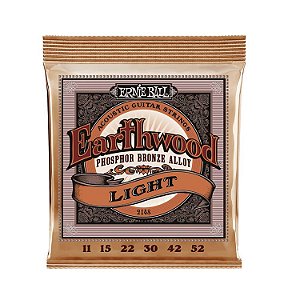 Encordoamento Violão Ernie Ball Aço Earthwood 2148 011 052 Phosphor Bronze