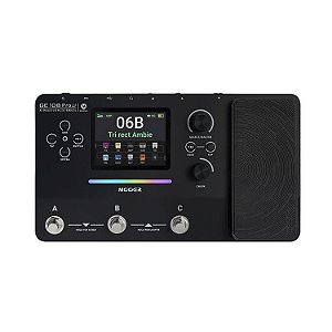 Pedaleira Mooer Inteligente GE100 PRO Li Multi-Efeitos Bateria Lítio 200 Presets Interface de Áudio