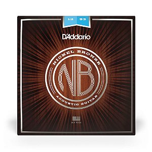 Encordoamento Daddario Para Violão Aço 12-53 Nickel Bronze NB1253