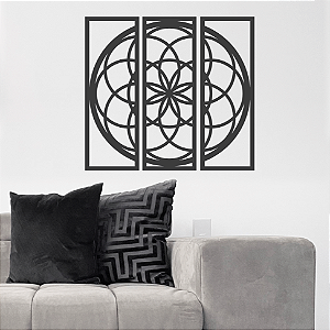 Composição de parede - Mandala círculos