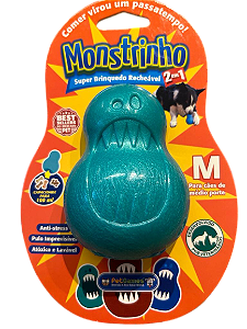 Brinquedo Mordedor Monstrinho Azul G Pet Games