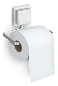 Suporte Papel Higiênico Banheiro Cromado Adesivo 3m Arthi