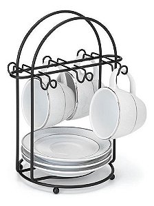 Suporte Para Xícara De Café Pires Organizador Decoração