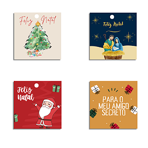 Tag de Natal Sortida com 20 un