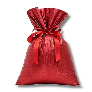 Saco de Presente Soft Touch Vermelho