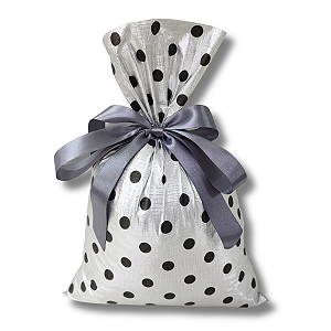 Saco De Presente Soft Poá Bolinhas 25x37 com 50 unidades