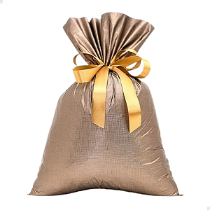 Saco Presente Soft 35X55 50 Unidades Embalagem Luxo Grande Cobre