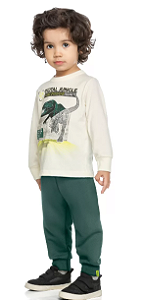 Conjunto Longo Infantil Menino Digital Jungle Natural