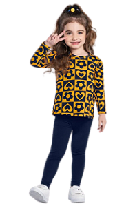 Conjunto Infantil Menina flores