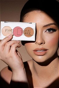 Trio contorno blush iluminador Glamy Three Fand