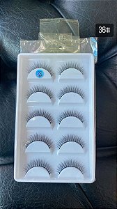 Cartela de Cílios Postiços com 5 Pares - CÍLIOS 3D