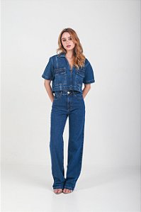 Calça Jeans Isis- Azul esc