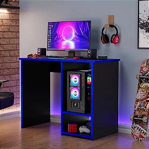 Mesa Gamer Escrivaninha Px  - Azul - J&A Móveis
