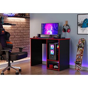 Mesa Gamer Escrivaninha Px  - Vermelho  - J&A Móveis