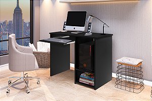 Mesinha Escrivaninha Notebook Computador Inglaterra - Preto - J&A Móveis