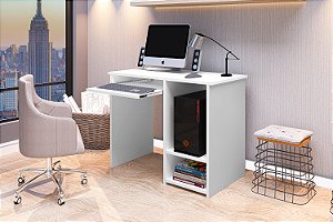 Mesinha Escrivaninha Notebook Computador Inglaterra - Branco  - J&A Móveis