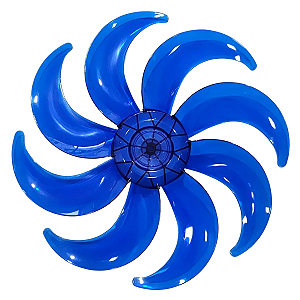 HÉLICE 40CM 8P P/ VENTILADOR MONDIAL VTX-40-CRYSTAL AZUL