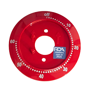 Adereço Vermelho Timer Tempo Air Fryer Mondial AFN-40 AFN-50 AFN-51 AFN-60
