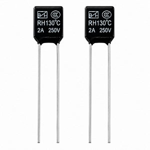 2x Fusível Térmico Para Ventilador 2a 250v - 130°C Graus