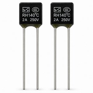 2x Fusível Térmico Para Ventilador 2a 250v - 140°C Graus