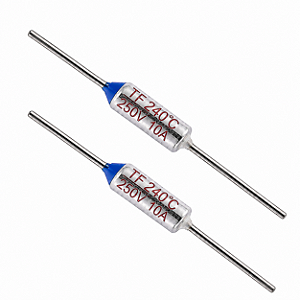 2 FUSÍVEIS TÉRMICOS 240ºC 10A 250V SEM FIO