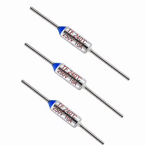3 FUSÍVEIS TÉRMICOS 240ºC 10A 250V SEM FIO