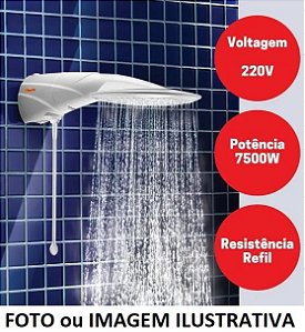 Ducha Advanced Eletronica Bco 7500x220V 371737 LORENZETTI