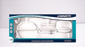 Kit Attic Quadra 5 Pçs ABS cor:BR ref 2000 F24 LORENZETTI