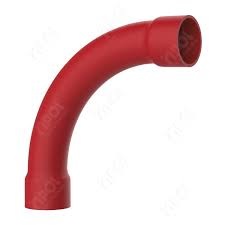 Curva PVC p/ eletroduto 3/4"x90gr vermelha c/ Bolsa MASSTER
