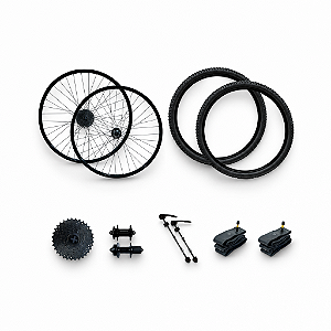 Kit par de rodas Aro 29 em Alumínio Aero Cubo Cassete 8 Velocidades