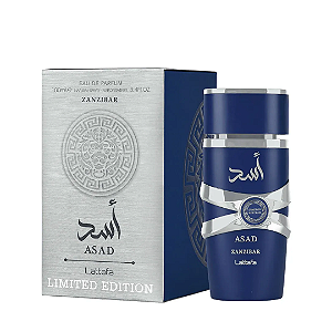 Lattafa Asad Zanzibar Limited Edition Eau de Parfum Perfume Original Masculino 100ml Arabe - Refrescante