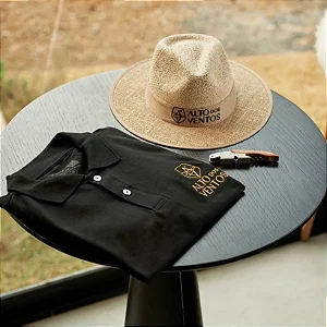 Camisa Polo preta personalizada: