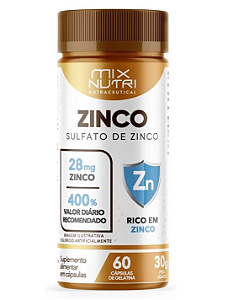 ZINCO - 60 CAPS - MIX NUTRI