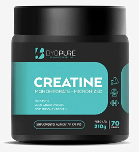 CREATINA BYOPURE MONOHIDRATADA 210G (70 DOSES)