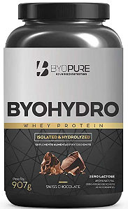WHEY BYOPURE ISOLADO E HIDROLISADO- 907G