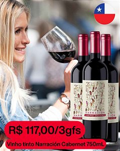 BOX Adega – Narración Cabernet Sauvignon (3 gfs)
