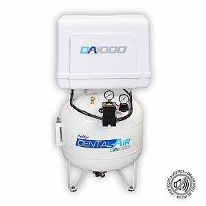 DA1000 30VFP Compressor de ar isento de óleo de 1 HP - Linha Dental Air