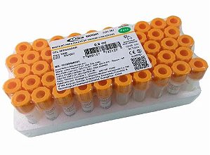 Mini Tubos Labor Import Com Gel Separador 0,5ml C/50 Unidades