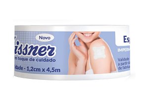Esparadrapo Impermeável Branco 1,2cm X 4,5m Missner