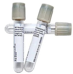 Tubo BD Vacutainer® Fluoreto de Sódio/EDTA 02ml Ref 367587 C/100 Unidades