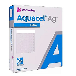 Curativo Aquacel® Ag+ Extra™ 10cm X 10cm Unidade Convatec