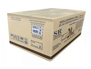 Seringa SR 20ml Com Agulha 25 X 0,70mm Luer Slip C/250 Unidades