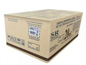 Seringa SR 20ml Sem Agulha Luer Slip C/250 Unidades