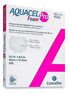 Curativo Aquacel Foam Pro Sacral 24cm X 21,5cm Unidade Convatec