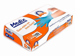 Luva De Látex Medix Com Pó Tam: G C/100 Unidades
