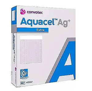 Curativo Aquacel® Ag+ Extra™ 15cm X 15cm Caixa C/10 Convatec
