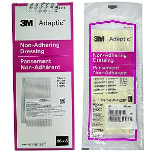 Curativo Adaptic 7,6 x 20,3cm Malha Não Aderente C/3 Caixa C/36 Envelopes Systagenix