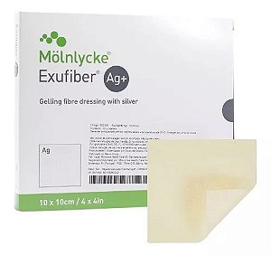 Curativo Exufiber AG+ 10x10cm Molnlycke